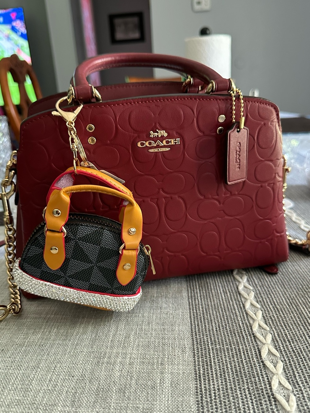 Fashion Mini Coin purse Keychain bag charm